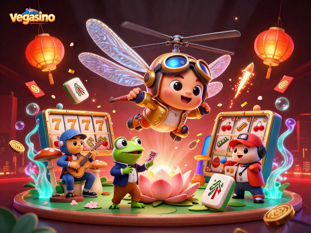 Experience thrilling action in vegasino with animated characters and dynamic casino elements